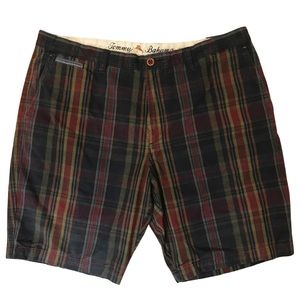 Tommy Bahama plaid shorts with rich colors